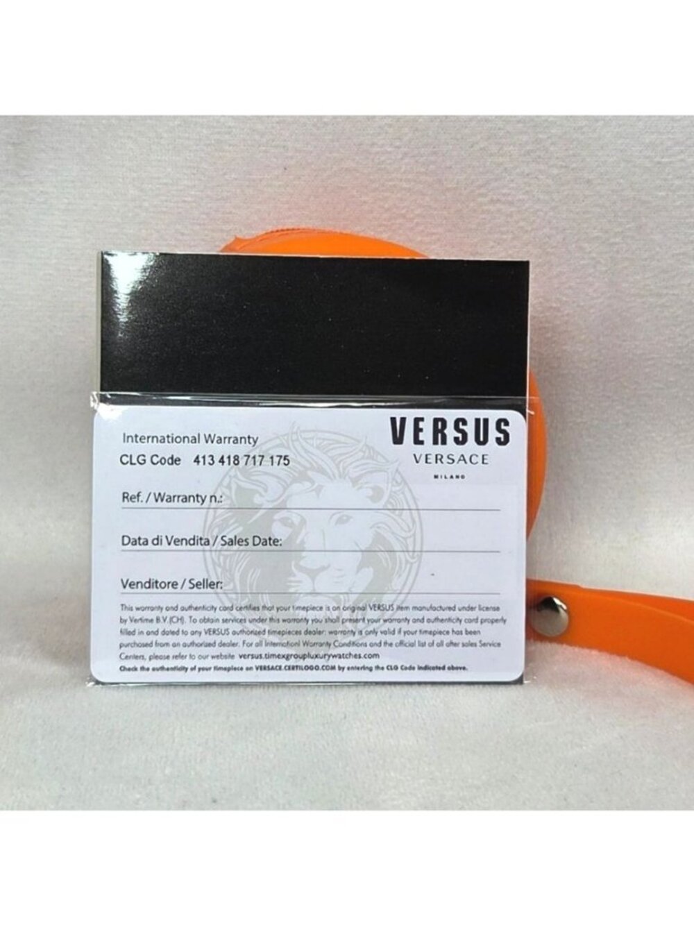 Versus Versace Orange Luxury Fire Island Silicon 39mm Watch and Wristlet NWT - Picture 14 of 16